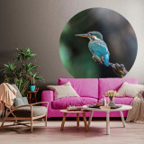 WallArt Tapet &icirc;n formă de cerc &bdquo;The Kingfisher&rdquo;, 190 cm