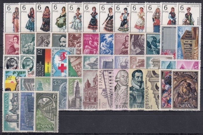 C5081 - Spania 1969 anul complet MNH
