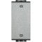 Intrerupator inversor jaluzele 1-0-2 1M Living Light Bticino aluminiu NT4027N