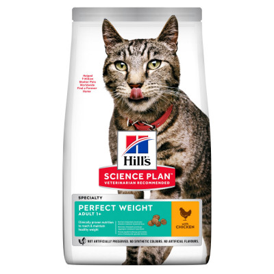 Hill&amp;amp;#039;s Science Plan Feline Adult Perfect Weight Chicken 7kg foto