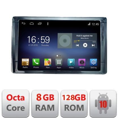 Navigatie Toyota 2din F-TY2DIN Octa Core cu Android Radio Bluetooth Internet GPS WIFI DSP 8+128GB 4G CarStore Technology