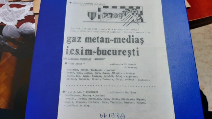 program Gaz M. Medias - ICSIM Bucuresti