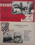 1972 Reclama Restaurant DOINA si Cafeneaua VECHE comunism 26 x 20 Bucuresti