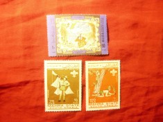3 Timbre Aden - Mahra State 1967 Motive locale si Cercetasi , fara guma