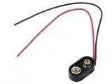 Conector 6F22 cu cablu de 150mm pentru baterii 6LR61