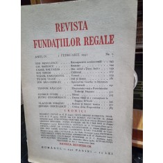 Revista Fundatiilor Regale - Anul IV 1 Februarie 1937 Nr. 2