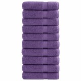 VidaXL Prosoape de m&acirc;ini premium SOLUND 10buc. violet 50x100 cm 600gsm