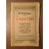 Prof. Dr. N. Leon - Amintiri (1922)