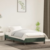 Gossi cadru de pat, verde inchis, 80x200 cm, catifea
