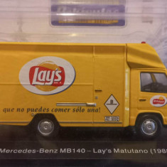 Macheta Mercedes-Benz MB140 - Lay`s Matutano - 1988 - SALVAT - SPANIA 1:43