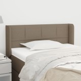 VidaXL Tăblie de pat cu aripioare gri taupe 83x16x78/88 cm textil