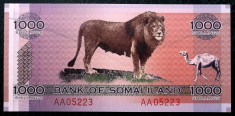 Somaliland 1000 1.000 SHILLINGS 2006 comemorativa UNC necirculata ** foto