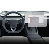 Folie Protectie Navigatie Tesla Model X 2021-2023, Duragon, protectie Display Navigatie, silicon Transparent, Anti-zgarieturi, kit instalare