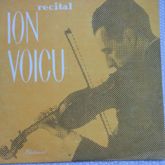 ion voicu recital vioara disc vinyl lp muzica clasica electrecord ECE 086 VG+