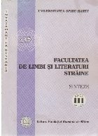 Facultatea de Limbi si Literaturi Straine - Sinteze, Anul III. Volumul IV foto