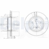 DELPHI BG3938 Disc frana