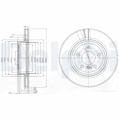 DELPHI BG3938 Disc frana