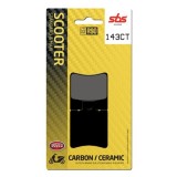 SBS - plăcuțe de fr&acirc;nă 143CT pentru scuter (Carbon/Ceramic)