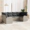 vidaXL Set de canapele pentru grădină 6 pcs Gri deschis Rattan poli 3346182