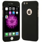 Husa FullBody MyStyle Black pentru Apple Iphone 6 Plus / Apple iPhone 6S Plus acoperire completa 360 grade cu folie de protectie gratis