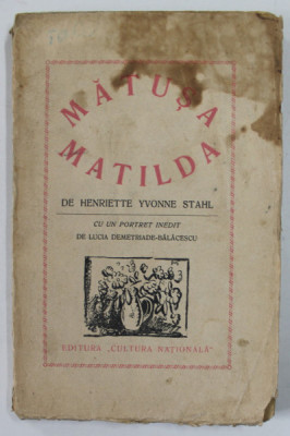 MATUSA MATILDA de HENRIETTE YVONNE STAHL 1931 foto