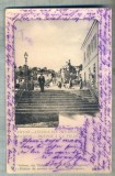 AD 665 C. P. VECHE-EGION-MONTEE A LA VILLE-GRECIA-CIRC1901-IRENE PETRIDES,BRAILA, Circulata, Franta, Printata