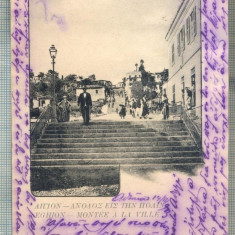 AD 665 C. P. VECHE-EGION-MONTEE A LA VILLE-GRECIA-CIRC1901-IRENE PETRIDES,BRAILA