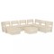 Set mobilier de gradina din palet 8 piese lemn de molid tratat