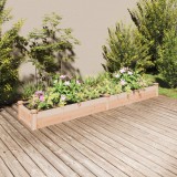 vidaXL Strat de grădină &icirc;nălțat cu căptușeală, 240x45x25 cm, lemn brad