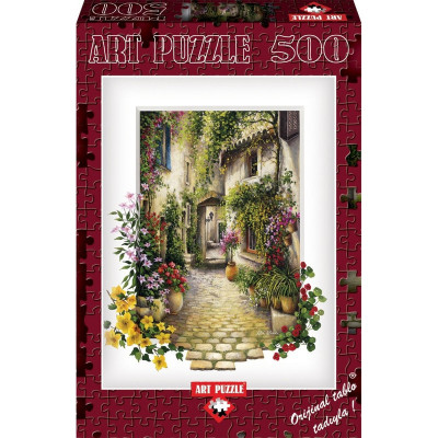 Puzzle 500 piese - IN THE SMALL FLOWER VILLAGE foto