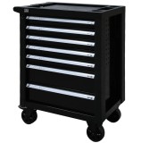 Dulap de scule cu 7 sertare negru