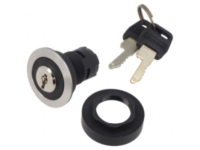 Comutator Rotativ cu Cheie 22mm IP65 2 P poziții foto