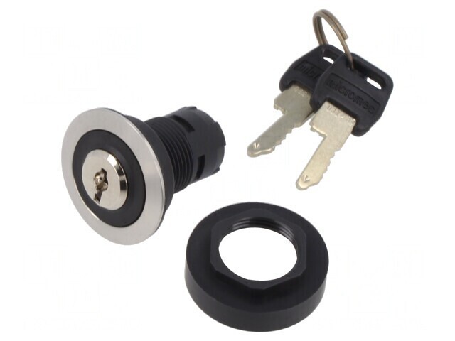 Comutator Rotativ cu Cheie 22mm IP65 2 P poziții