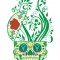 Sticker decorativ, Skull, 90 cm, 219STK-3