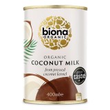 Lapte Cocos Bio Biona Organic, 400ml, 18% Grasime, Vegan, Agricultura Ecologica Certificata