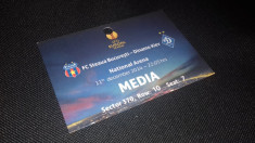 Acreditare Fotbal Steaua Dinamo Kiev 2014 Europa league bilet Romania foto