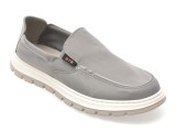 Cumpara ieftin Mocasini BITE THE BULLET gri, HLM003, din material textil