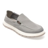 Mocasini BITE THE BULLET gri, HLM003, din material textil
