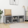 VidaXL Bancă depozitare pentru pantofi, gri beton, 105x35x35 cm, lemn