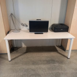 Masa de birou Extreme Office Desk - model Alb, dimensiuni 180x80 cm, inaltime ajustabila, second hand, Dab4Office