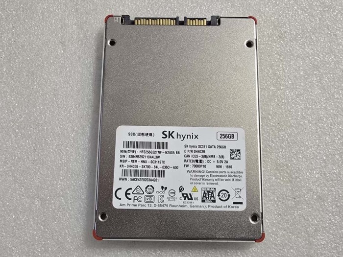 Solid State Drive (SSD) SK Hynix SC311, 256GB SATA 6.0Gb/s - teste reale
