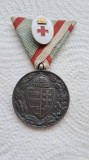 1916 medalie ptr. civili+insigna cruce rosie voluntar RARE