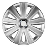 Capac roata auto Versaco Aviator RC carbon 16 inch, pentru jante din otel, ABS rezistent, montaj rapid, 1 bucata set, design modern