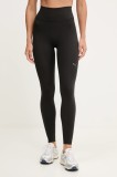 Puma leggins de antrenament culoarea negru, uni, 527463