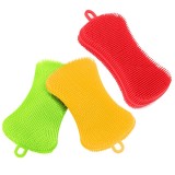 Cumpara ieftin Set 3 bureti de vase multifunctional, Reutilizabili, pentru Bucatarie/Baie, Antibacterian, Multicolor, 12,5x7 cm