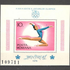 Romania.1976 Olimpiada de vara MONTREAL-Bl. YR.614