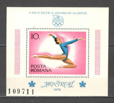 Romania.1976 Olimpiada de vara MONTREAL-Bl. YR.614 foto