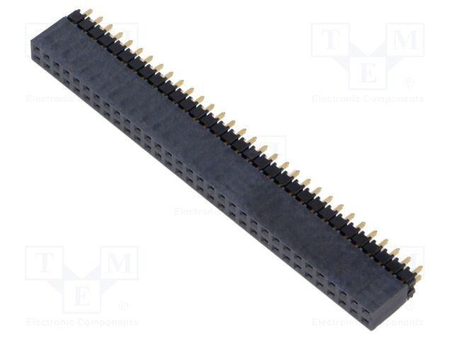 Conector şiruri pini tată 64 PIN 2,54mm aurit THT SAMTEC