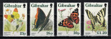 GIBRALTAR 1997 - Fluturi /serie completa MNH (Michel 6&euro;), Nestampilat