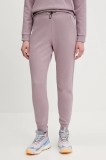 Helly Hansen pantaloni de trening HP TECH culoarea roz, neted, 34492
